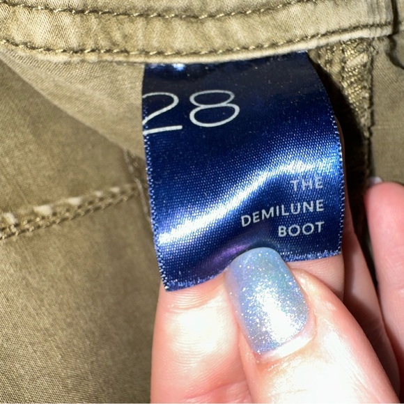 Pilcro the demilune boot Olive Boot Cut Pants 28 Anthropologie - Picture 12 of 12